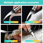 2 Pack Stainless Steel Shrimp Peeler and Deveiner Tool, Multifunctional Shrimp Cleaner Knife for Effortless Seafood Prep, Professional Shrimp Cleaning Gadget for Home Kitchen