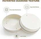 HONGBAKE Nonstick Ceramic 9 Inch Round Cake Pan Set of 2, Heavy-Duty Aluminized Steel round cake pans with Diamond Texture, Non-Toxic Cake Molds, Cake Pans Sets for Baking Cheesecake, Cream