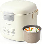Small Rice Cooker, Mini Rice Cooker 2 Cup Uncooked(4 Cup Cooked), Portable Non-stick Electric Rice Maker, for Dorm Travel Office 1-2 Person, 12 Hours Timer Delay & Keep Warm, Beige