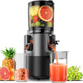 Juicer Machines, Cold Press Juicer with 6" Extra Wide Chute, 90oz Capacity, Powerful AC Brushless Motor, High Juice Yield, Quiet Low db, BPA-Free Juicer Press For Whole Vegetables & Fruits
