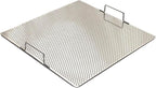 Sunrise Stainless Steel Fryer Screen with Handles (Solid Screen) (1, 13.5" x 13.5" x 1.75")