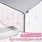 Rectangular Mousse Cake Mold, Stainless Steel Heavy Duty Adjustable Rectangle Shaped Cake Cutter Tiramisu Pan Extensible Pastry DIY Baking Tool for Baking Accessories - 10 * 7in