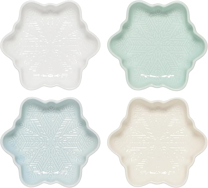 Now Designs Dipping Dish Set (Set of 4) | Snowflakes