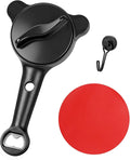 Jar Opener for Seniors, 4-in-1 Adjustable Lid Opener with Non-Slip Grip, Includes Magnetic Hook & Rubber Gripper, Suitable for Jars, Bottles and Beer Caps, Perfect for Arthritis and Weak Hands