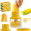 Corn Cob Stripper Tool, Corn Peeler for Corn on the Cob (Yellow)