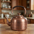 Tea Kettle Stovetop Whistling Copper Tea Pot for Stove 3.2QT Teapot Kettle Stovetop with Loud Whistle Lid, Vintage Kettles for Stove Top, Fast Boiling Water, Teapot for Induction, Electric, Gas Stoves