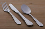 Oneida Silverware Set For 12, Flight 65-Piece Everyday Flatware Set with Serving Utensils, Service For 12, 18/0 Stainless Steel, Mirror Finish, Dishwasher Safe, Light Weight, Dining (Silver, 65 Piece)