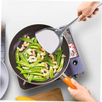7-Piece Stainless Steel Kitchen Utensil Set Ladle Strainer and Spatula Sturdy Cooking Tools for Home Chefs for Soup Frying and Serving