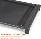 Stove Top Griddle for GE Gas Stove Replacement WB31X24738 Grill Stovetop Cast Iron Pan Flat Plate General Electric Rang Parts Burner Center Griddles Cooktop WB31X24998