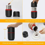 Herb Grinder Electric, Turimon Large Herbal/Coffee Grinders/Mill/Crusher for Spice and Herbs With Cleaning Brush - Black