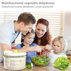 Capacity 3L Salad Spinner Vegetable Washer Fruit Veggie Bowl Collapsible Salad Spinner with Lid Veggie Dryer Set for Kitchen Tools of Lettuce Dryer Salad Shooter Small Salad Spinner