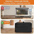 Heavy Duty Oven Cover for Breville BOV845BSS/BOV860BSS Smart Oven Pro, 15.56"D x 18.52"W x 10.64"H, 600D Heat-Resistant Oxford w/Aluminum Foil, Waterproof Oil-Proof Countertop Oven Protector