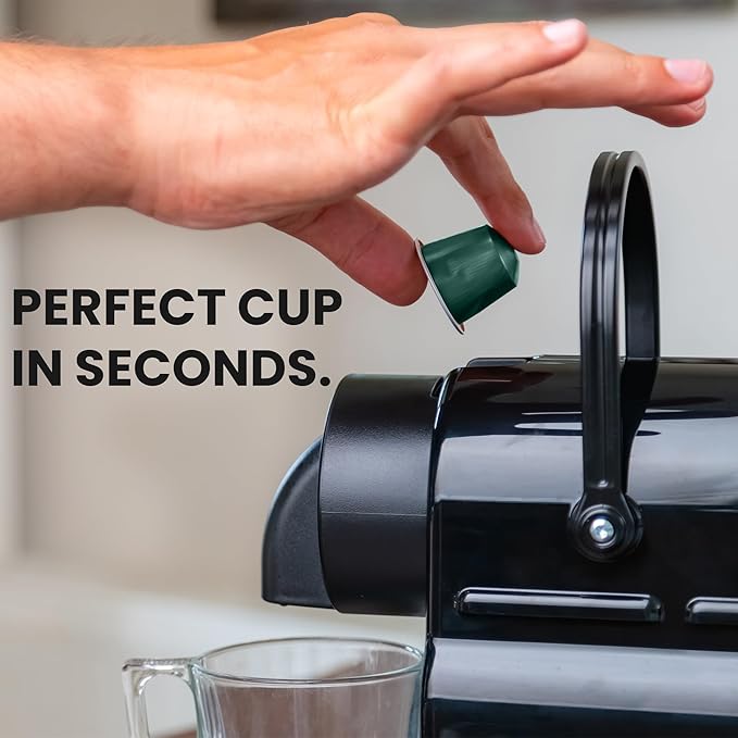 GILA Café Decaf Aluminum Coffee Capsules – Dark Roast Espresso Pods Compatible with Nespresso Original Machines – 100% Arabica, Naturally Water-Processed, 60 Count