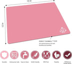 ZVP Flexible Plastic Cutting Board Set of 3 Gradient Color, Colorful Chopping Boards, BPA Free Mats, Non Slip, Dishwasher Safe, 15x12 Inch, Pink Multi-Color