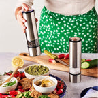 Electric salt mill in stainless steel u'Select 20 cm - 8in.