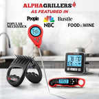 Alpha Grillers Instant Read Meat Thermometer, Digital Food Thermometer for Cooking, Bread Thermometer for Sourdough Baking, Fast Probe Kitchen Thermometer