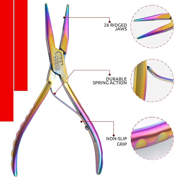 Fish Bone Pliers/Tweezers Stainless Steel Washable (plasma)