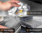 Oven Liners for Bottom of Oven - 4 Pack Large Heavy Duty Mats, 17”x25” Non-Stick Reusable Liner for Electric, Gas, Toasters, Grills - BPA & PFOA Free Kitchen Accessory to Keep It Clean (Silver)