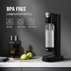 APEC WATER Sparkle Home Soda Maker - Quickly Carbonates Water to Make Any Drink Fizz Into Bubbly Soda/Water, Premium 0.8L PET Bottle (CO2 Cylinder NOT Included)