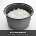 Tiger JNP-1800-LF 10 Cup Capacity White Rice Cooker with Non-Stick Inner Pot, Retractable Power Cord, and Keep Warm up to 12 hours (Flower)