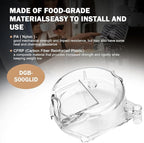 DGB-500GLID Grinder Assembly Lid Replacement for Cuisinart Coffee Grinder Replacement Parts Fits for 12 Cup Cuisinart Coffee Maker Models DGB-550, DGB-600, DGB-625, DGB-650, DGB-500 Clear