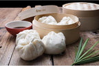 Helen's Asian Kitchen Bamboo Food Steamer With Lid, 6 Inch, 2 Tier Basket For Dumplings, Bao, Vegetables, Fish, And Rice