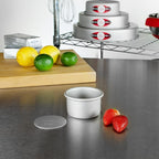 Fat Daddio's PCC-32CASE Anodized Aluminum Round Cheesecake Pans, 6 Piece Set, 3 x 2 Inch