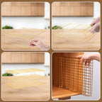 Cooling Rack for Baking 3 Tiers, 16" x 10" Cookie Cooling Wire Rack Stackable Collapsible Nonstick, Stainless Steel Baking Cooking Cooling Racks with Optimum Air Flow, Gold