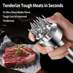 304 Stainless Steel Meat Tenderizer Tool Premium Meat Tenderizer Meat Mallet with 21 Ultra-sharp Tenderizer Needles for Tenderizing Beef, Turkey, Chicken, Steak, Dishwasher Safe