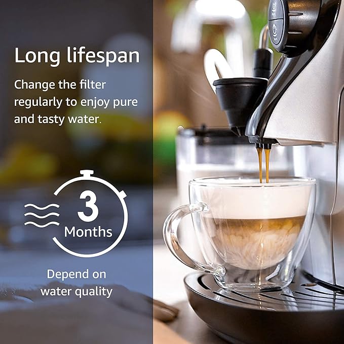Waterdrop Coffee Water Filter, Replacement for Philips® AquaClean® CA6903/10 CA6903/22, Saeco® and Philips® Fully Automatic Coffee Machines, TÜV SÜD certified, Reduces PFAS, PFOA/PFOS, 6 Packs