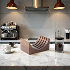 Espresso-Puck Screen Walnut-Stand Coffee Reusable Filter for Espresso-Portafilter Holder Wooden-Stand for 51/53/58mm Coffee Filter Screen Holder Coffee Machine Part Accessories