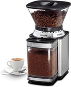 Cuisinart Coffee Grinder, Electric One-Touch Automatic Burr Coffee Grinder with 18-Position Grind Selector, Cup Size Selector for 4 – 18 Cups, DBM-8P1, Black Stainless
