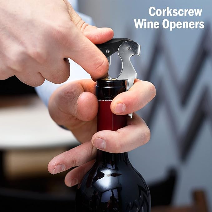 Honoson Wine Keys Opener Travel Corkscrew Wine bottle Opener Waiter Beer Bartender for Home Office Kitchen Restaurant Bar Applications (Black,30 Pcs)