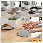 8" Trivets for Hot Dishes, 6 Pack Hot Pads for Kitchen Counter & Dining Table, Heat Resistant | Scratches | Stains Cotton Trivets for Hot Pots and Pans