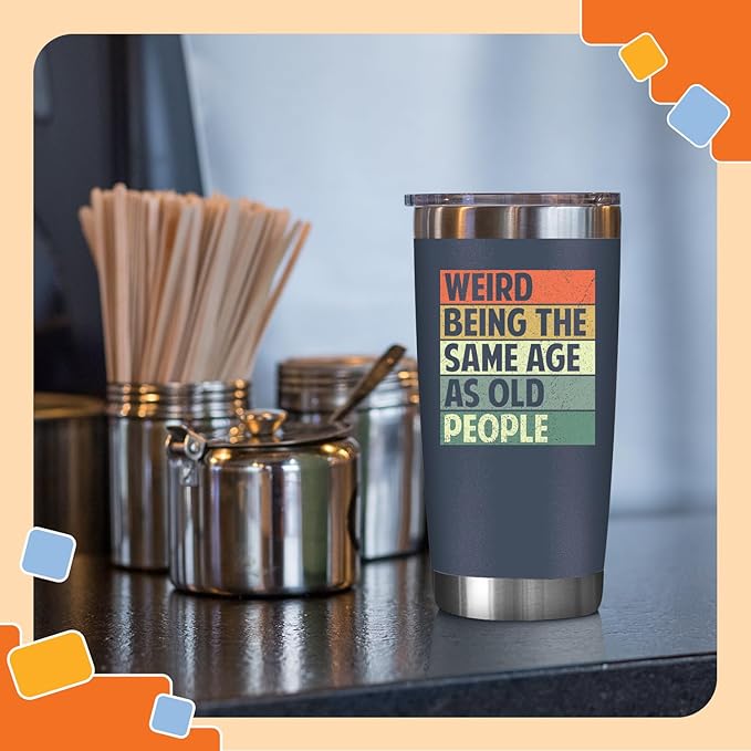 NewEleven 60th Birthday Gifts For Men Women - 1966 60th Birthday Decorations For Him Her - Turning 60 Year Old Gifts For Man, Woman, Mom, Dad, Wife, Husband - 20 Oz Tumbler