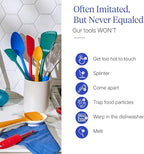 GIR: Get It Right 10-Piece Silicone Ultimate Kitchen Utensil Set – Spatulas, Ladle, Flip, Spoons, Whisk, Peeler & Spoonula – Nonstick, Non-Toxic, Heat-Resistant – Madrid