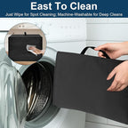 Heavy Duty Smart Oven Air Fryer Cover for Emeril Lagasse Dual Zone 360 25QT French Door,17.73"Dx15.37"Wx13.79"H, 600D Heat-Resistant Nylon w/Aluminum Foil, Waterproof Kitchen Appliance Cover