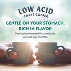 Clean Coffee Co. - Low Acid Dark Roast, Tested for Molds and Toxins, Honduras Blend, Notes of Caramel, Dark Chocolate, and Toasted Malts (Ground, 12 oz Bag)