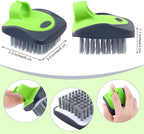 Aodaer Vegetable Brush Potato Scrubber Brush Silicone Hard and Soft Side Fruit Cleaning Tools for Delicate or Tough-Skinned Vegetables