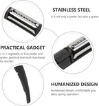 GLEAVI Multifunctional Fruit and Vegetable Peeler with Stainless Steel Grater, 2pcs Kitchen Tool Set for Peeling, Shredding, and Slicing, Practical Manual Parer for Home Cooking and Food