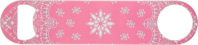 Pink Bandana Powder Coated Steel Bottle Opener