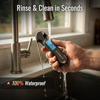 0.5 Sec Instant Read Meat Thermometer Digital with ±0.5℉ Precision, Food Thermometer for Cooking Kitchen Gadgets, Oven Grill Candy BBQ Essentials Accessories, Gifts for Him Dad Men Birthday, Black