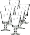 La Rochere Napoleon Bee Stemmed Wine Glass Set of 6 – Vintage Wine Glasses – La Rochere Bee Glassware Sets (9 oz)