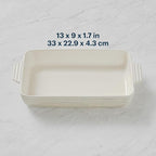 Pyrex 3QT (9" x 13") Rectangular Ceramic Baking Dish, Casserole Dish with Handles, Oven Safe and Durable Bakeware