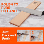 Premium Rolling Knife Sharpener Kit - Magnetic Manual Knife Sharpener with Diamond & Ceramic Discs, Two Extra Discs, Leather Strop & Stand, 15° & 20° Angle Guides, Gift for Chefs & Home Cooks