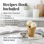 Fun Electric Ice Cream Maker Machine for Kids - Best Countertop Ice Cream Machine for Homemade Soft Serve, Sorbet, Gelato, Frozen Yogurt - Fun Small Personal Dessert Maker for Families, Easy to Clean