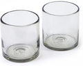 7 oz Hand Blown Mexican Drinking Glasses - Set of 2, 7 fl oz each, Clear