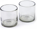 7 oz Hand Blown Mexican Drinking Glasses - Set of 2, 7 fl oz each, Clear