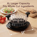 XL Chicken Shredder, Large Pro Meat Shredder Tool Twist with Ergonomic Handle, Strong Non-Slip Base, Dishwasher Safe, Kitchen Chicken Grinder for Ground Food, Vegetables, Black