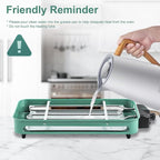 1500W Electric Indoor Grill,2 in 1 Smokeless Indoor Grills,Portable Korean BBQ Raclette Table Grill for Kitchen with Net & Non-Stick Cooking Removable Plate 5 Temperature Control,Dishwasher Safe